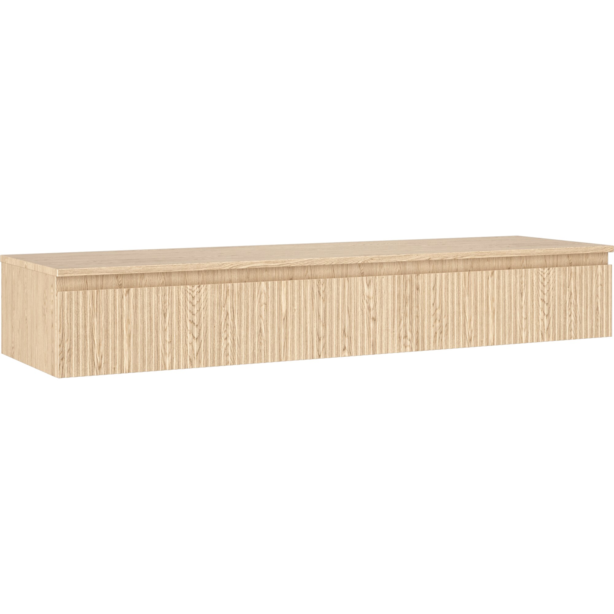 Dulap baie Mexen Rivel, 160x46x23.5 cm, sub chiuvetă, 1 sertar, stejar ...
