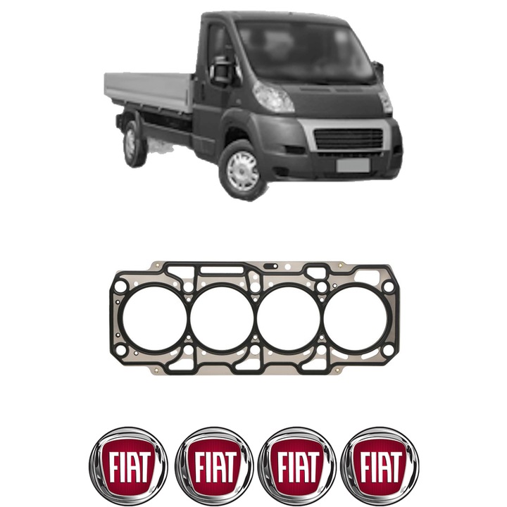 Garnitura chiuloasa FIAT DUCATO Platform/Chassis (250_) 160 Multijet 2, 2 D din 2021-2023 KW 118 CP 160 CMC 2184, auto, Elring, 4x Stickere auto cu FIAT