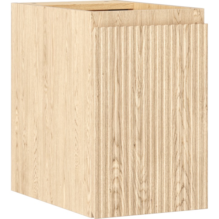 Mexen Rivel dulap de baie pentru lavoar 30 cm, 1 usa, canelat, stejar - 91A21-03047-1-BF81