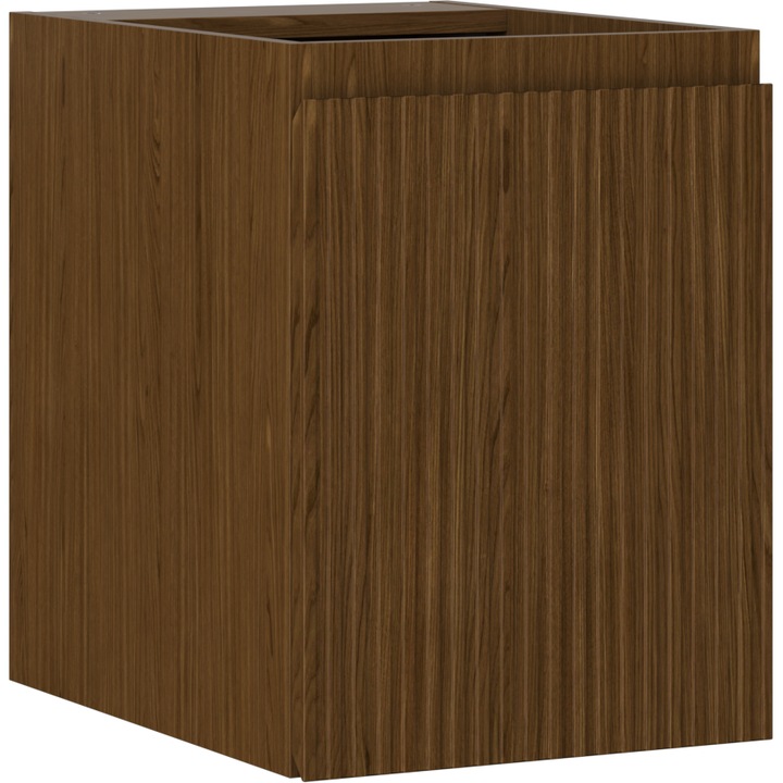 Mexen Rivel dulap baie sub lavoar 35 cm, 1 usa, canelat, nuc - 91A21-03547-1-BF86