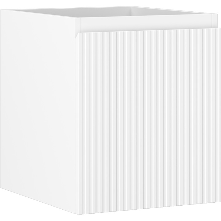 Mexen Rivel dulap baie pentru chiuveta 40 cm, 1 sertar, cu caneluri, alb mat - 91A20-04047-1-BF01