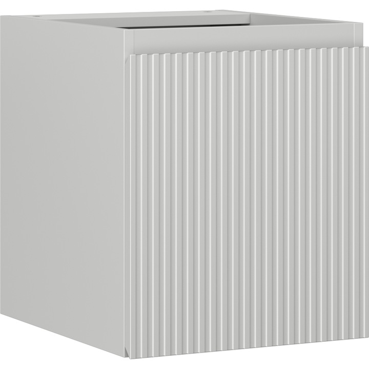 Mexen Rivel dulap baie sub chiuveta 40 cm, 1 usa, canelat, gri mat - 91A21-04047-1-BF62