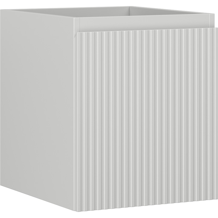 Mexen Rivel dulap baie sub chiuveta 40 cm, 1 sertar, canelat, gri mat - 91A20-04047-1-BF62