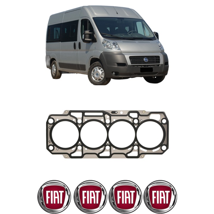 Garnitura chiuloasa FIAT DUCATO Bus (250_) 140 Multijet 2, 2 D din 2021-2023 KW 103 CP 140 CMC 2184, auto, Elring, 4x Stickere auto cu FIAT