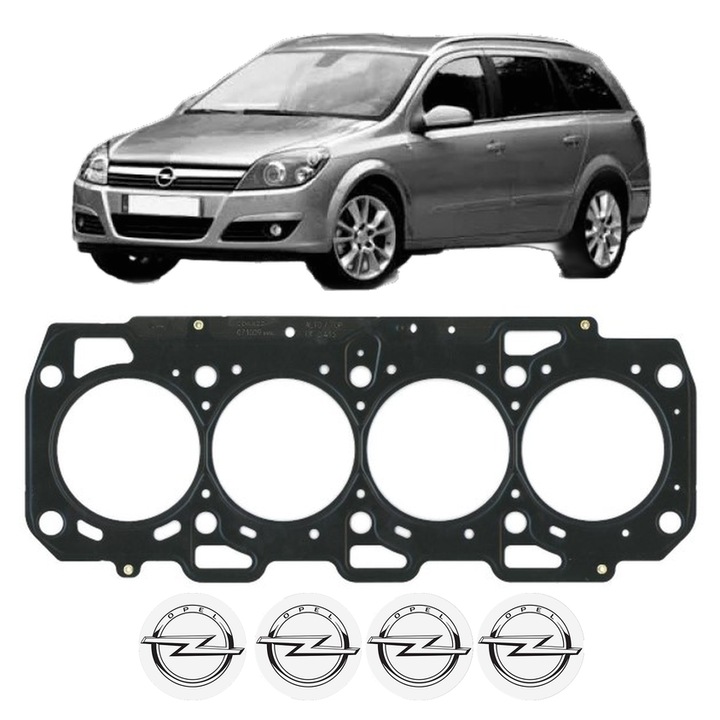 Garnitura chiuloasa OPEL ASTRA H Estate (A04) 1.9 CDTI 16V (L35) din 2004-2010 KW 88 CP 120 CMC 1910, auto, Elring, 4x Stickere auto cu OPEL