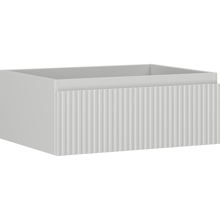 Dulap baie Mexen Rivel sub chiuveta 60 cm, 1 sertar, cu caneluri, gri mat - 91A20-06023-1-BF62