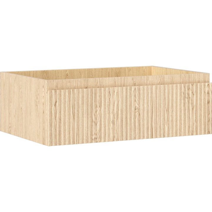 Mexen Rivel dulap de baie pentru lavoar 70 cm, 1 sertar, canelat, stejar - 91A20-07023-1-BF81