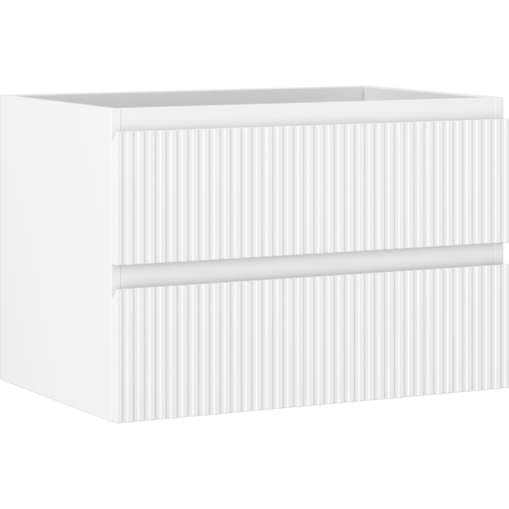 Dulap de baie Mexen Rivel, 70x46x47cm, 2 sertare, alb mat