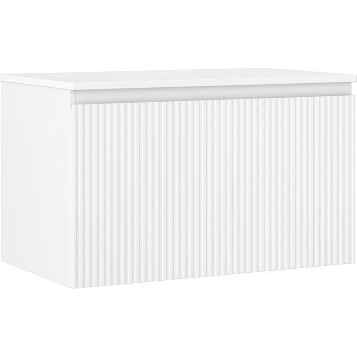 Dulap baie Mexen Rivel 80x47x46 cm, 1 sertar, alb mat