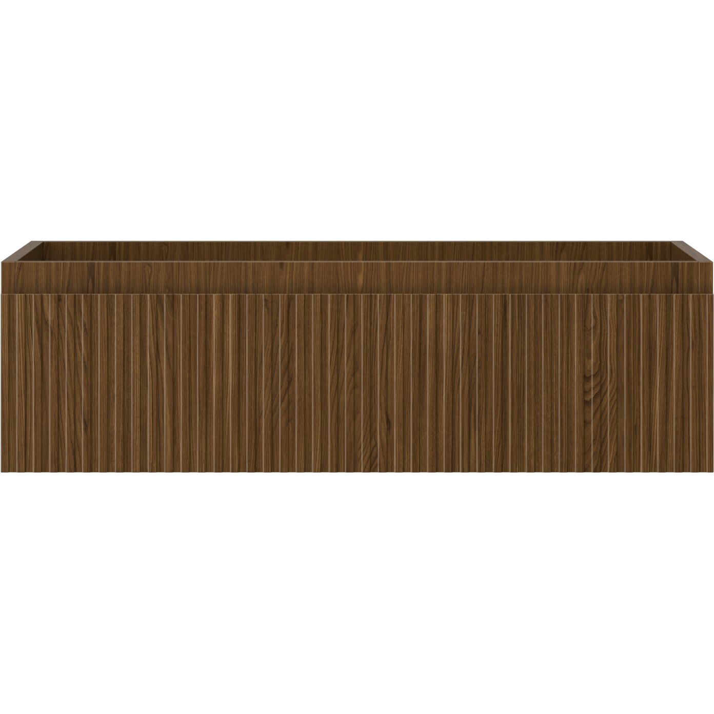 Dulap baie Mexen Rivel sub lavoar 80cm, 1 sertar, canelat, nuc - eMAG.ro