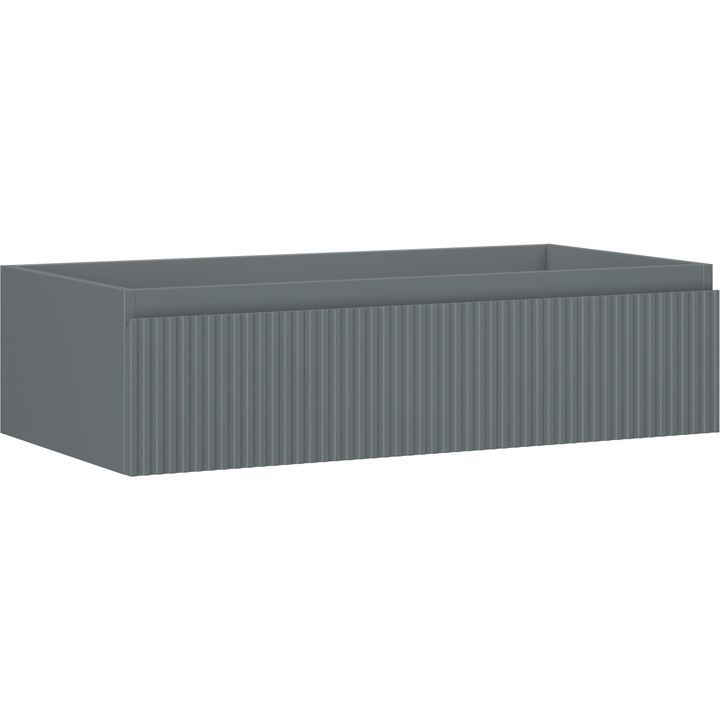 Mexen Rivel dulap baie sub chiuveta 90 cm, 1 sertar, santuri, grafit mat - 91A20-09023-1-BF66