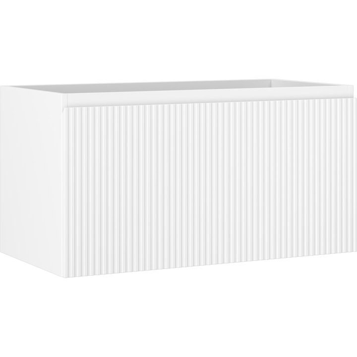 Dulap baie Mexen Rivel, 90x47x46cm, alb mat, 1 sertar