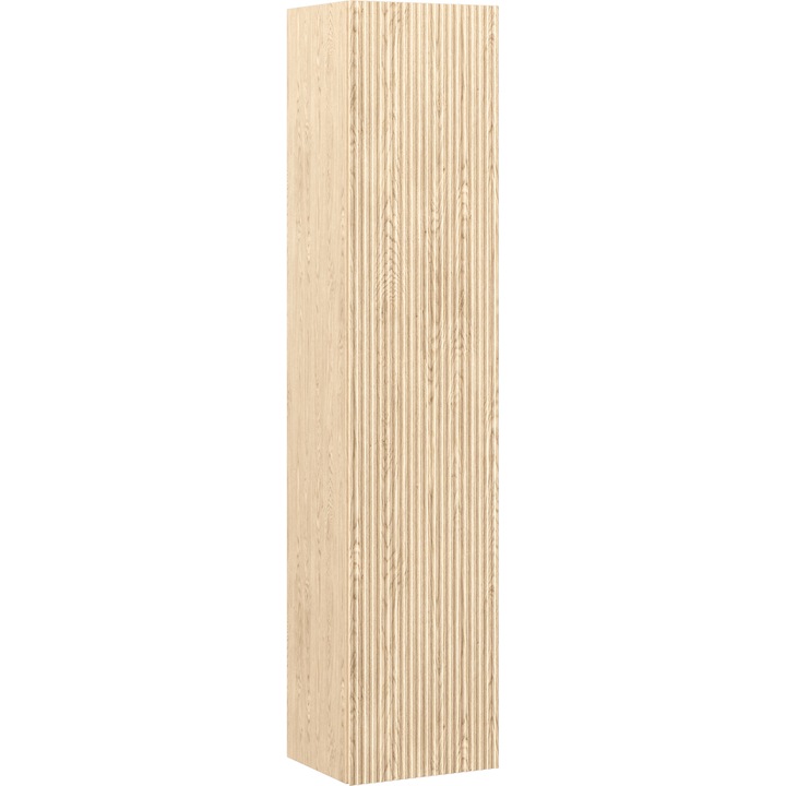 Mexen Rivel dulap de baie 35 cm, 1 usa, canelat, stejar - 91A21-03016-1-BF81