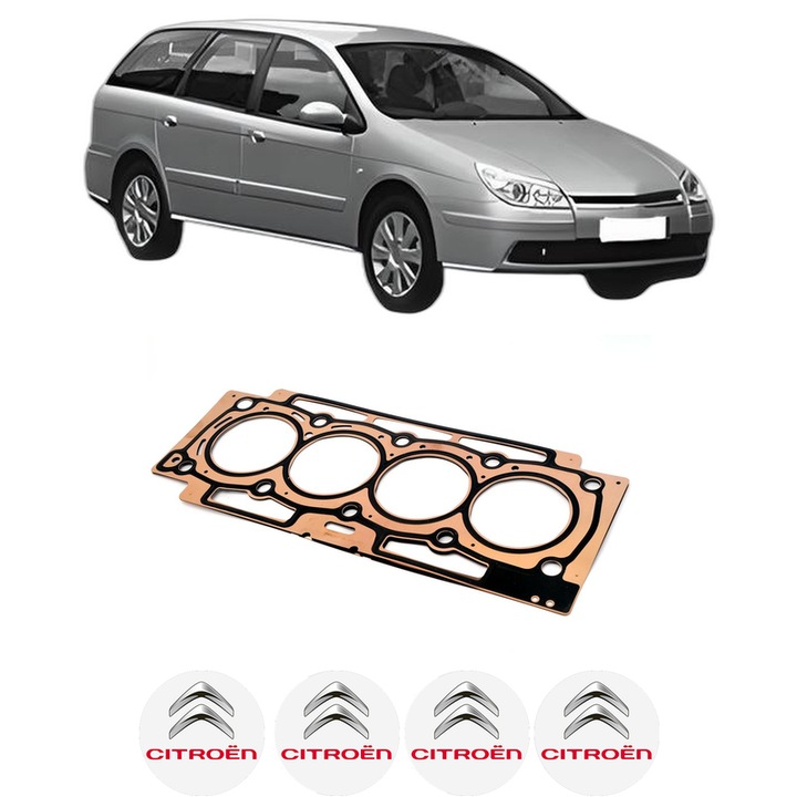 Garnitura chiuloasa CITROEN C5 II Break (RE_) 1.8 16V (RE6FYB) din 2005-2008 KW 92 CP 125 CMC 1749, auto, Elring, 4x Stickere auto cu CITROEN