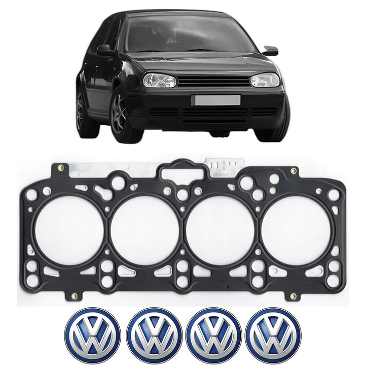 Garnitura chiuloasa Volkswagen GOLF IV Van (1J1) 1.9 TDI din 2000-2002 KW 66 CP 90 CMC 1896, auto, Elring, 4x Stickere auto cu Volkswagen