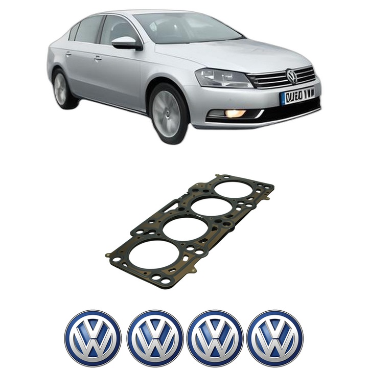 Garnitura chiuloasa Volkswagen PASSAT B7 (A32, A33) 2.0 TDI din 2011-2015 KW 103 CP 140 CMC 1968, auto, Elring, 4x Stickere auto cu Volkswagen