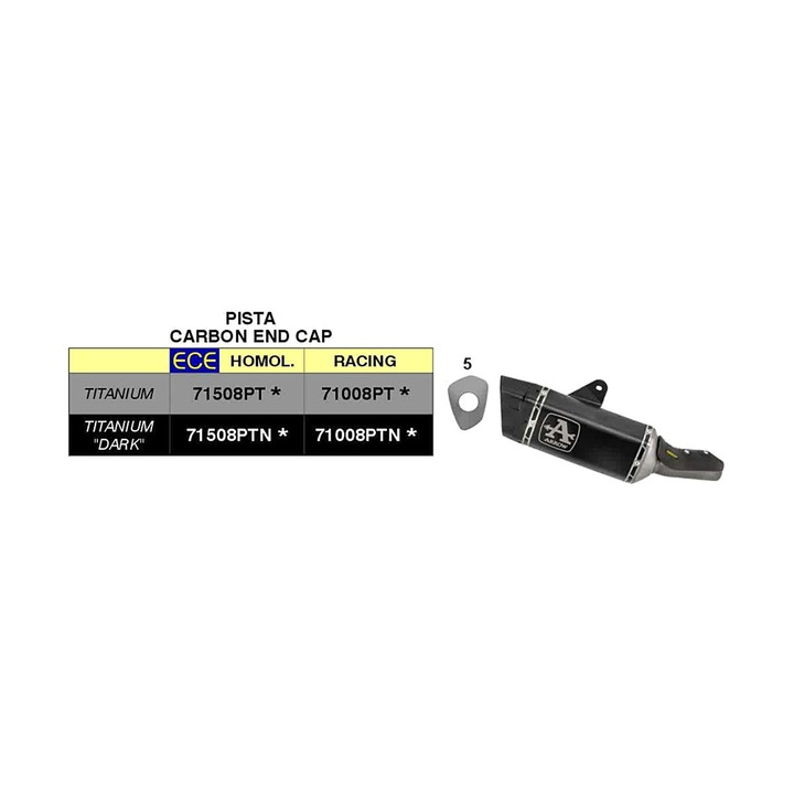 ARROW titán slip-on kipufogó Honda CB 750 Hornethez, 250mm, 49mm bemeneti átmérő, 43mm kimeneti átmérő, 2.3kg súly, szürke szín