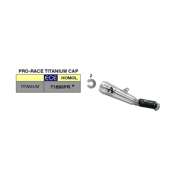 ARROW Pro-Race titán slip-on kipufogó KTM 790 Duke-hoz, 250mm x 68mm, 1.03kg, szürke