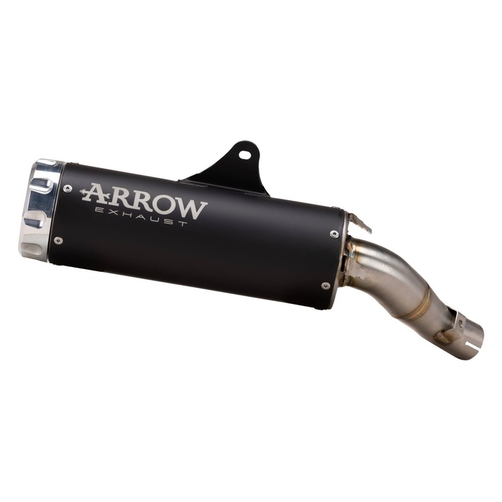 ARROW Slip-On kipufogó Honda CMX 500 Rebel-hez, acél, 300x43mm, fényes alumínium kupak, 2.79 kg