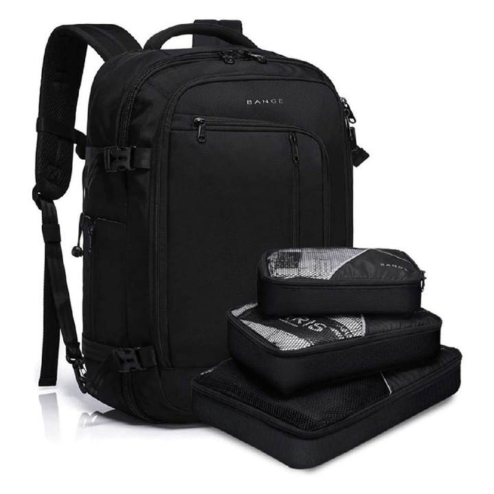 Rucsac Bange impermeabil 40l, 50x32x21cm, negru, pentru barbati