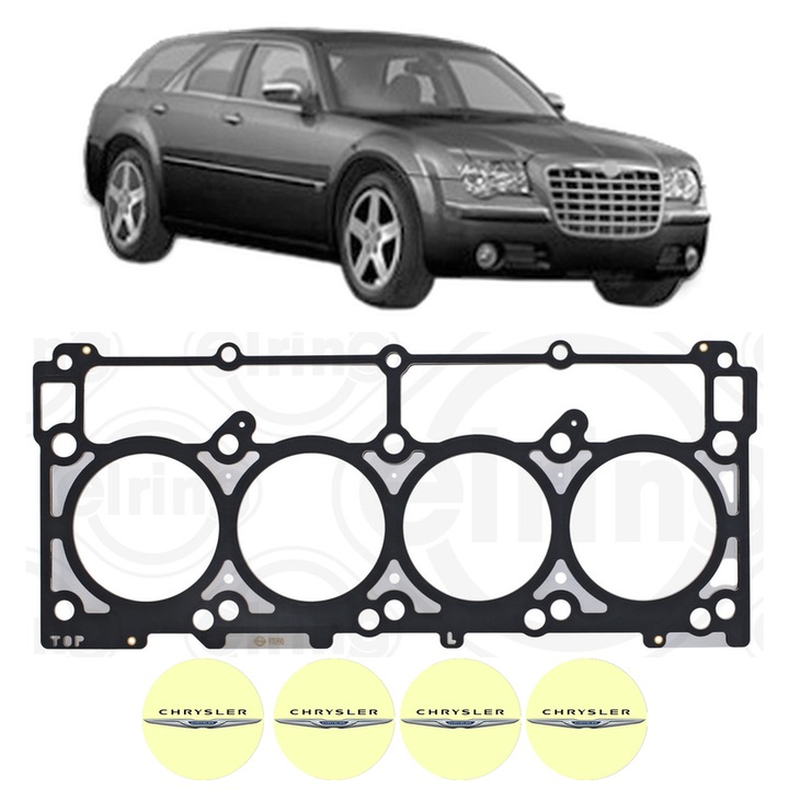 Garnitura chiuloasa CHRYSLER 300C Touring (LX, LE) 5.7 AWD din 2005-2010 KW 250 CP 340 CMC 5654, auto, Elring, 4x Stickere auto cu CHRYSLER