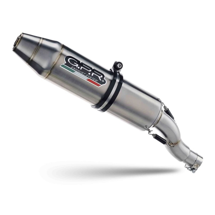 Ауспух GPR Deeptone за Suzuki LTR 450, 400 мм, 2.92 кг, сатениран инокс, със свалящ се db killer