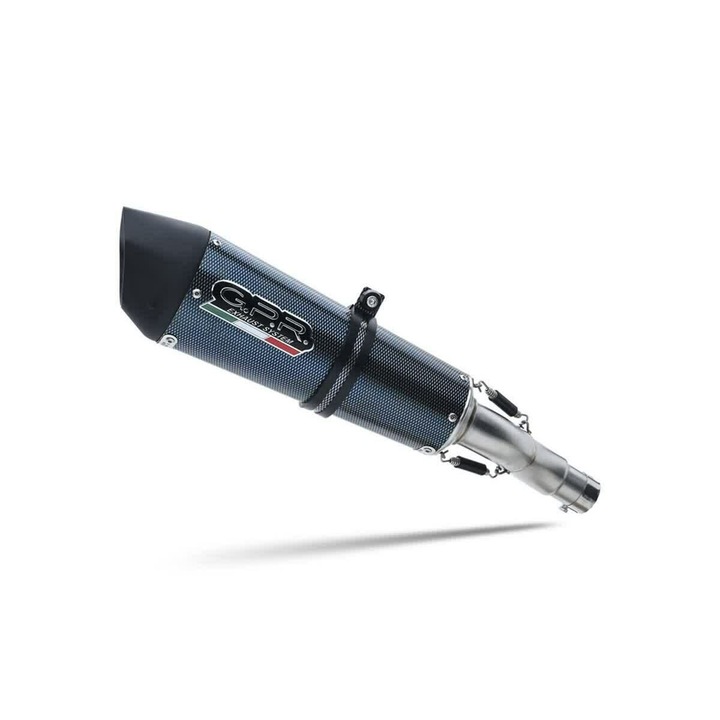 Ауспух Slip-on GPR Gpe Anniversary Poppy, Carbon, 400мм, 1.92кг, Матово Черен Край