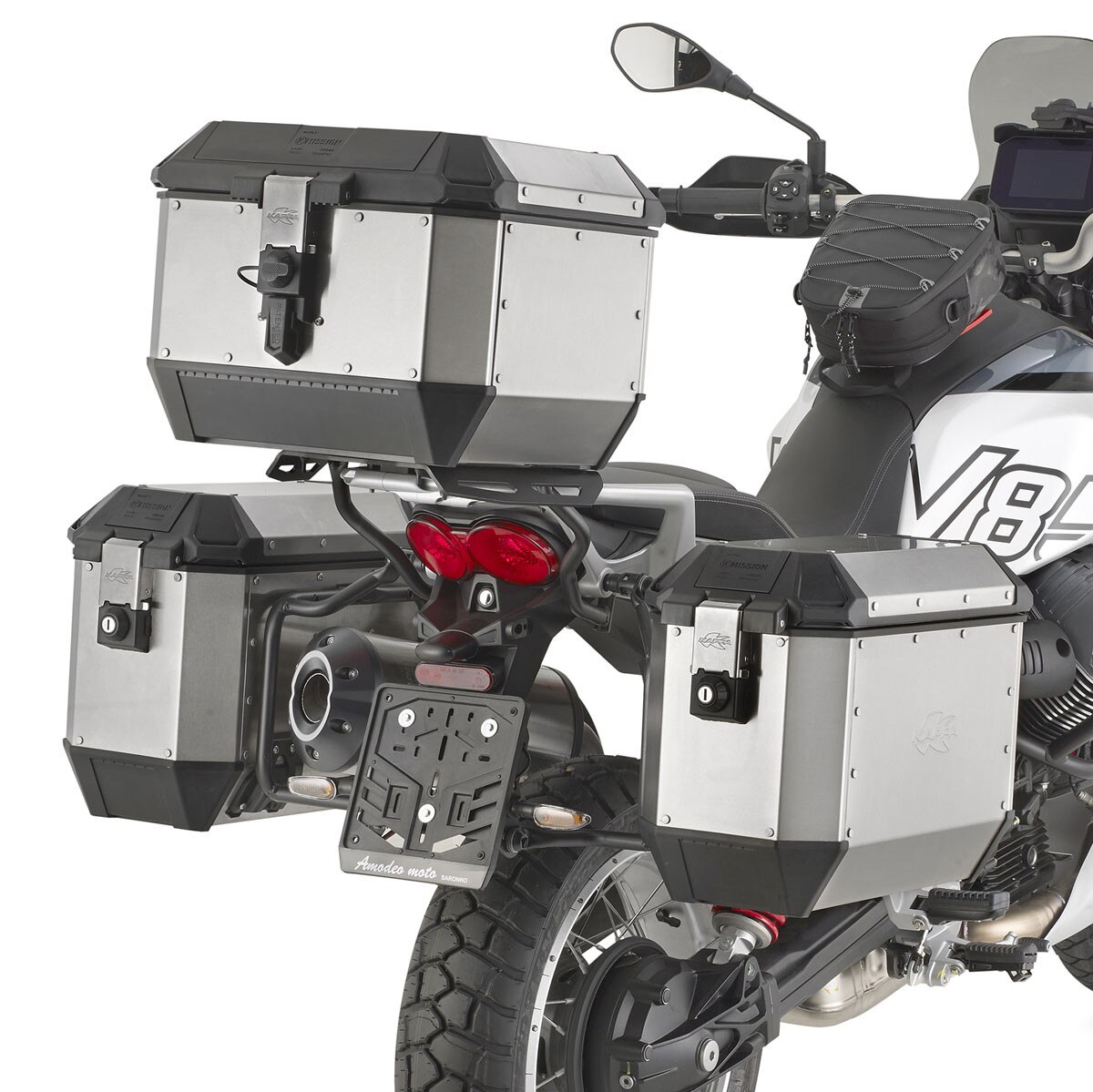 Cadru portbagaj KAPPA KLO8209MK pentru Moto Guzzi V85 TT, 18mm