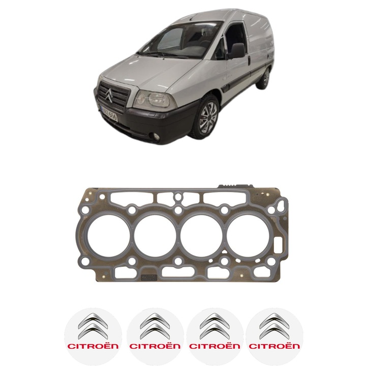 Garnitura chiuloasa CITROEN JUMPY II Platform/Chassis 1.6 HDi 90 8V din 2007-2016 KW 66 CP 90 CMC 1560, auto, Elring, 4x Stickere auto cu CITROEN