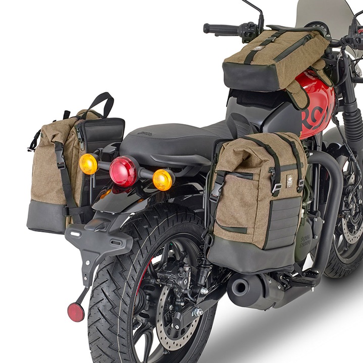 KAPPA TMT9056K oldaltáska tartó keret, Royal Enfield HNTR 350-hez, robusztus, könnyen felszerelhető