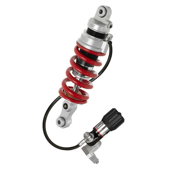 YSS állítható monoshock lengéscsillapító, 305mm, piros rugó, hidraulikus előfeszítés, 10mm szemátmérő