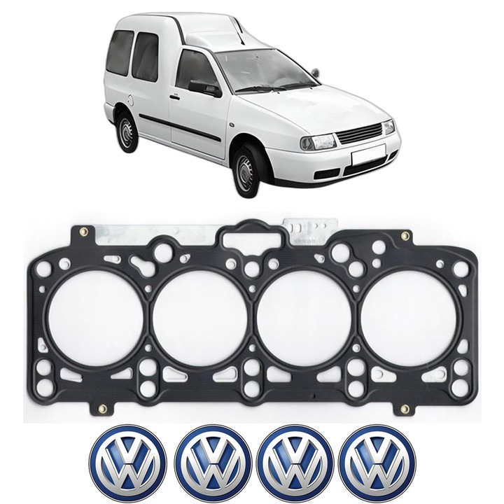 Garnitura chiuloasa Volkswagen CADDY II MPV (9K9B) 1.9 TDI din 1996-2004 KW 66 CP 90 CMC 1896, auto, Elring, 4x Stickere auto cu Volkswagen