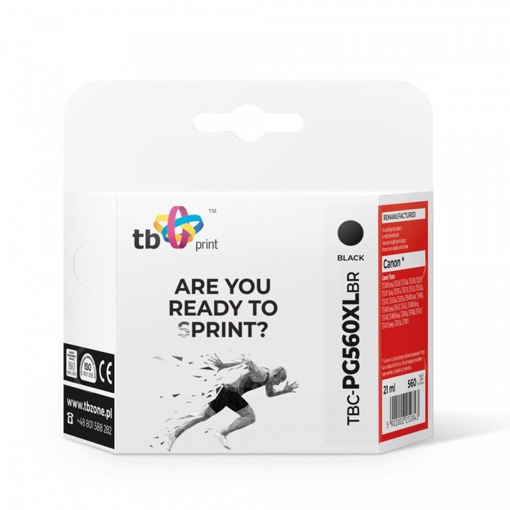 TB Print PG-560XL nyomtató toner, fekete