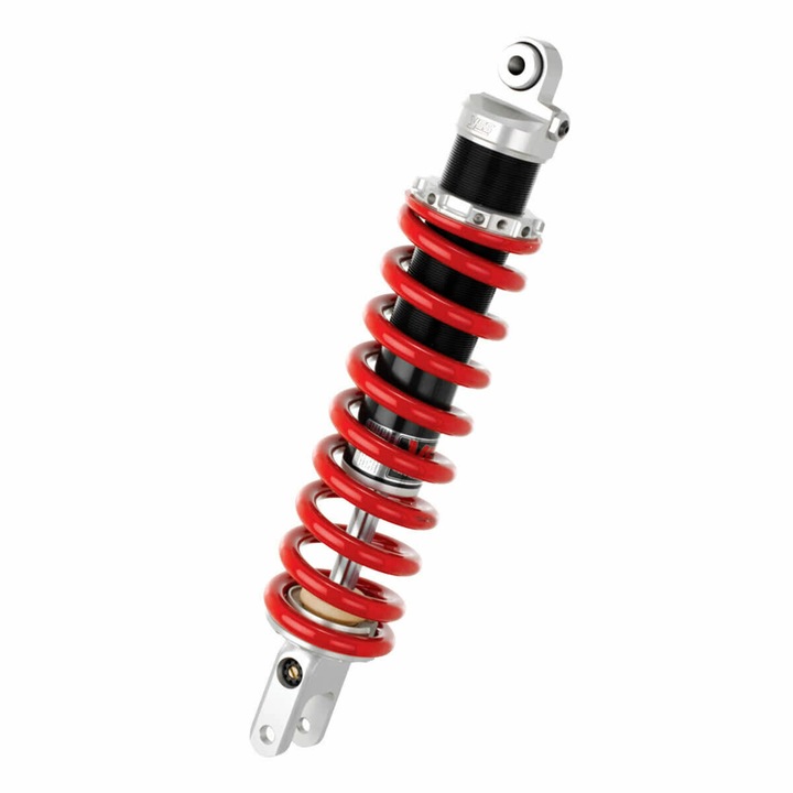 YSS lengéscsillapító, állítható, 415mm, 55-85kg, piros rugó, 30x10mm