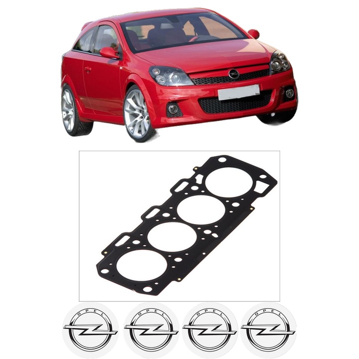 Garnitura chiuloasa OPEL ASTRA H GTC (A04) 1.9 CDTI (L08) din 2005-2010 KW 88 CP 120 CMC 1910, auto, Elring, 4x Stickere auto cu OPEL