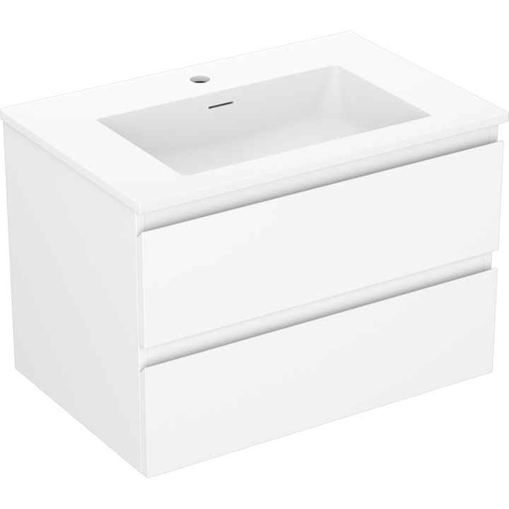 Mexen Orio dulap baie 70 cm cu chiuveta Otis, 2 sertare, alb mat - 91A10-07047-2-BFF01-W18M01