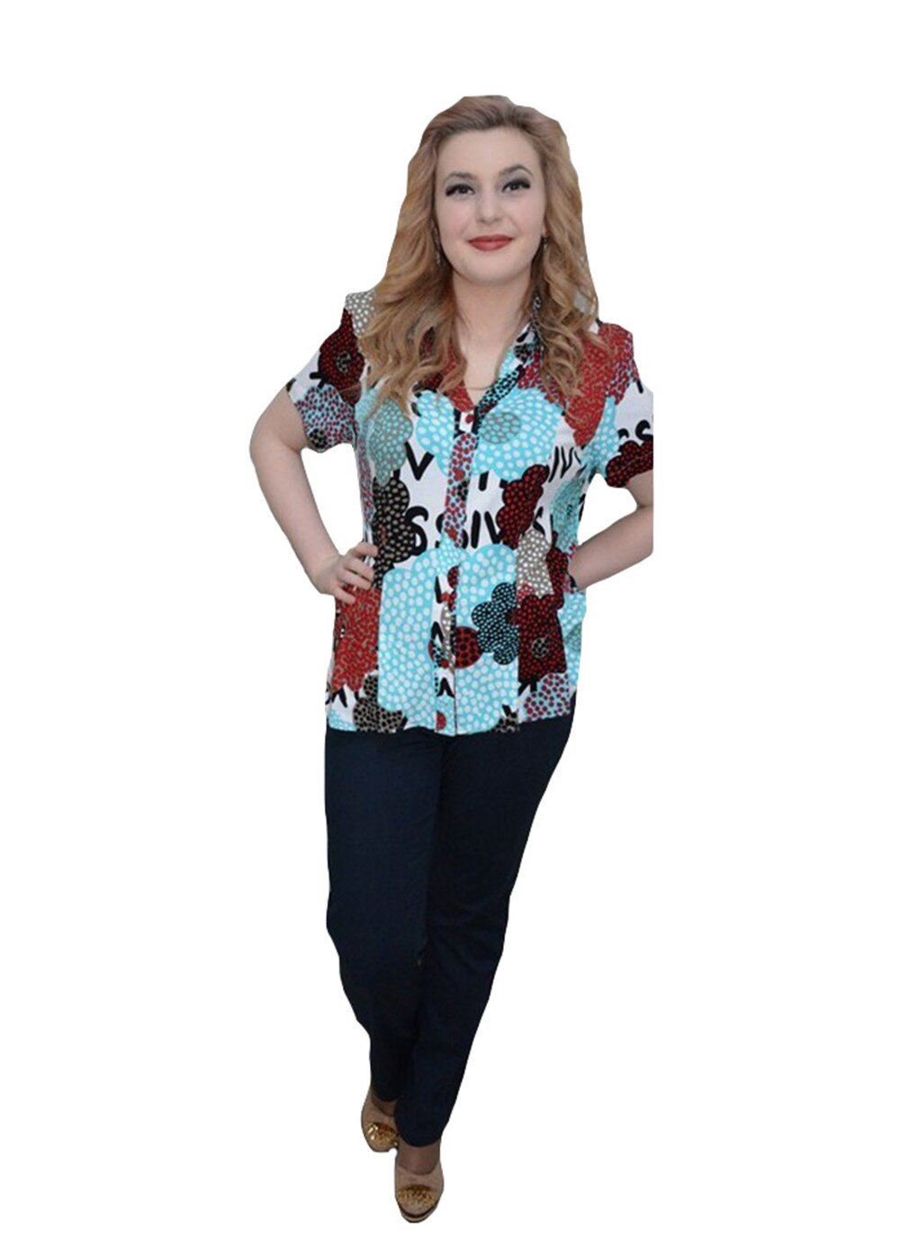 Pantaloni cu aspect de blug subtire, D&J Exclusive, Albastru marin