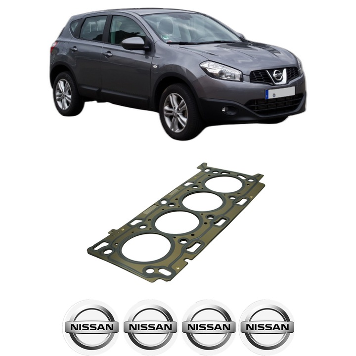 Garnitura chiuloasa NISSAN QASHQAI I VAN (J10) 2.0 dCi All-wheel Drive din 2013-2014 KW 110 CP 150 CMC 1995, auto, Elring, 4x Stickere auto cu NISSAN