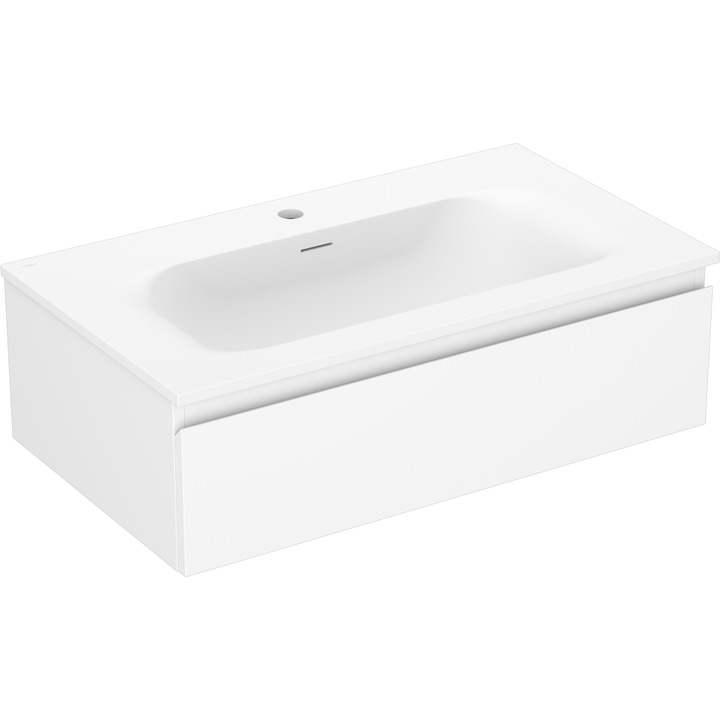 Mexen Orio dulap baie 80 cm cu chiuveta Vela, 1 sertar, alb mat - 91A10-08023-1-BF01-W23M01