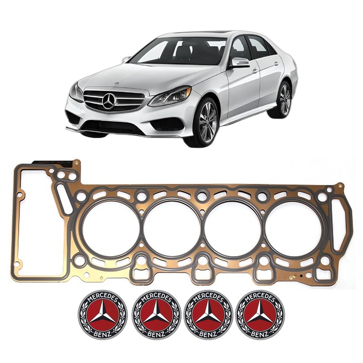 Garnitura chiuloasa MERCEDES-BENZ E-CLASS (W213) AMG E 63 S 4-matic+ (213.089) din 2017-2023 KW 450 CP 612 CMC 3982, auto, Elring, 4x Stickere auto cu MERCEDES-BENZ