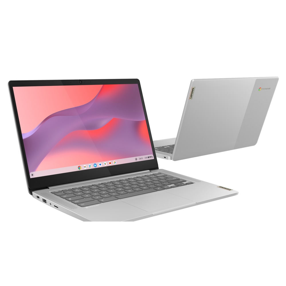Laptop Lenovo IdeaPad Slim 3 FHD 14 inch MediaTek Kompanio 520 8GB 128GB SSD Chrome Cloud Grey