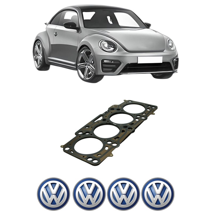 Garnitura chiuloasa Volkswagen BEETLE (5C1, 5C2) 2.0 TDI din 2011-2016 KW 103 CP 140 CMC 1968, auto, Elring, 4x Stickere auto cu Volkswagen
