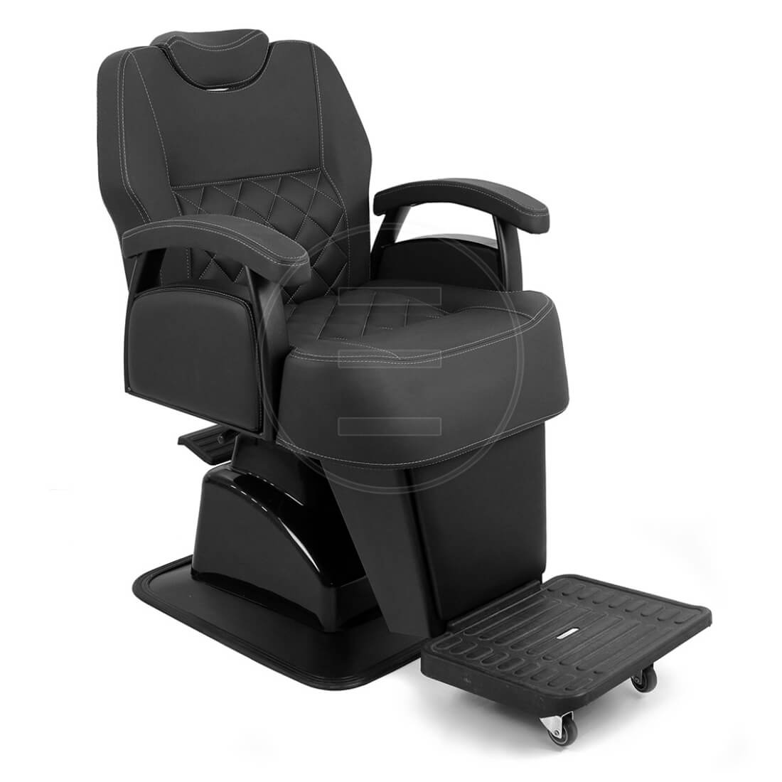 Scaun frizerie / barber chair ALPEDA Hercules black edition