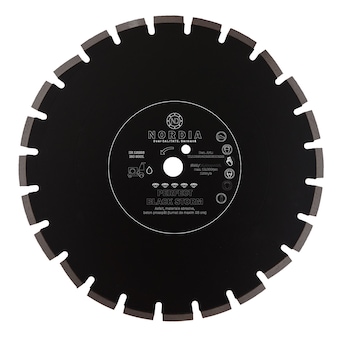 Disc diamantat NORDIA Perfect Black Storm, 350 x 25.40 x 3.2 x 10 mm, 21 segmenti, pentru masina de taiat cu apa, potrivit pentru asfalt, beton proaspat si materiale abrazive Disc diamantat NORDIA Perfect Black Storm, 350 x 25.40 x 3.2 x 10 mm, 21 segmenti, pentru masina de taiat cu apa, potrivit pentru asfalt, beton proaspat si materiale abrazive