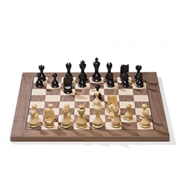 Tabla de sah DGT USB e-Board Walnut + Cadou Ceas DGT 3000