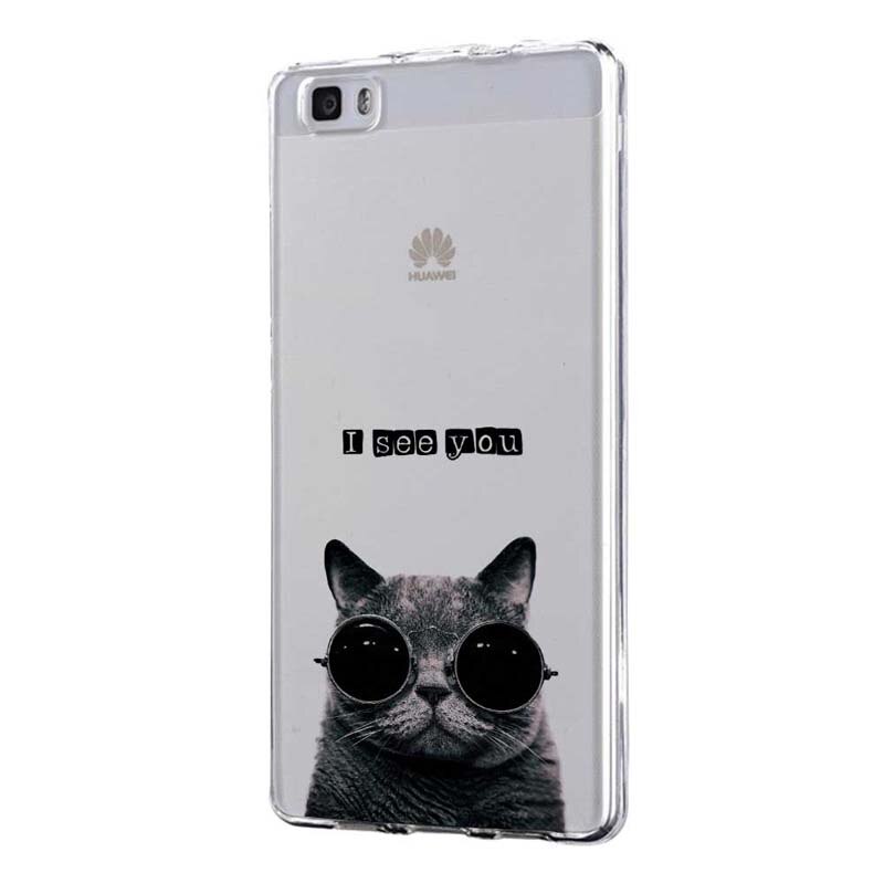 Husa Silicon, Ultra Slim 0.3MM, I See You, Huawei P8 LITE