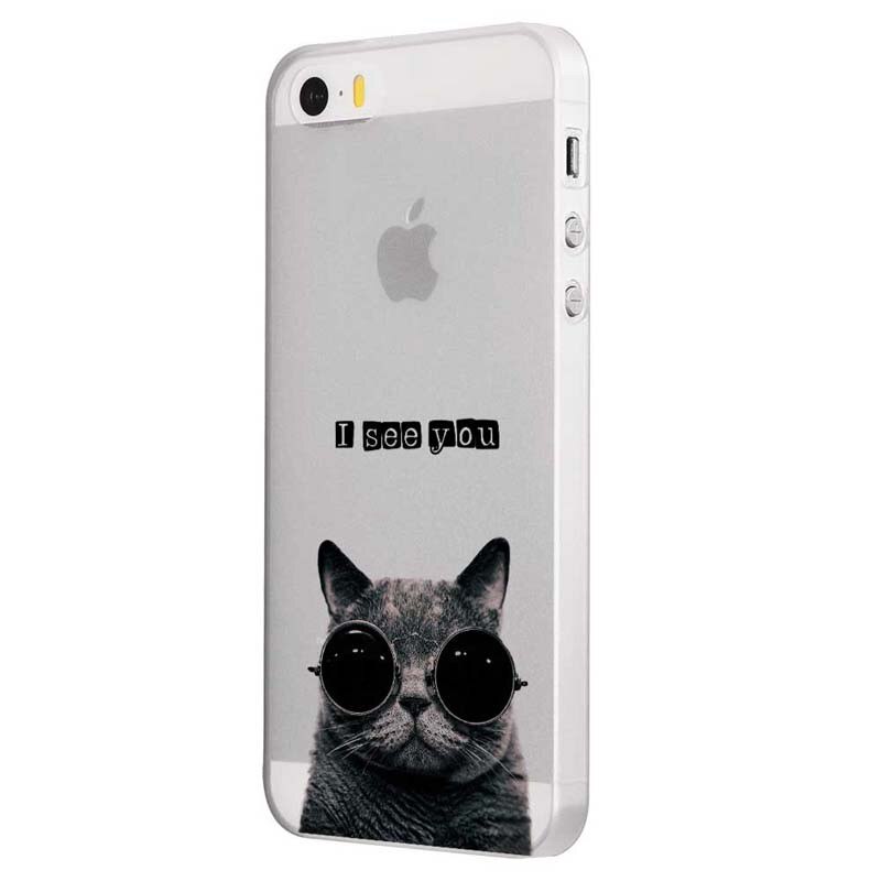 Husa Silicon, Ultra Slim 0.3MM, I See You, Apple iPhone 5 / 5S / SE