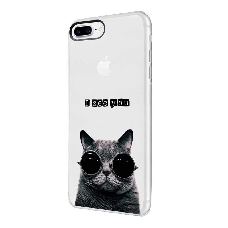 Husa Silicon, Ultra Slim 0.3MM, I See You, Apple iPhone 7 Plus / 8 Plus