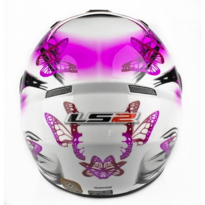 Casca Moto LS2 Full Face FF351 Flutter Purple Alb/Negru Marimea XL ...