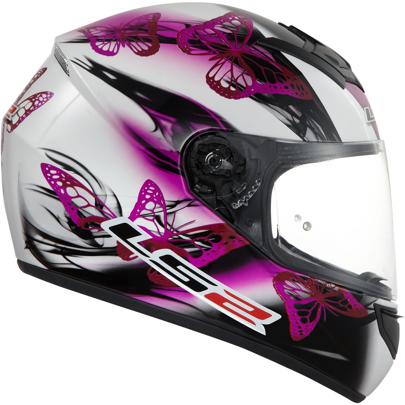 Casca Moto LS2 Full Face FF351 Flutter Purple Alb/Negru Marimea XL ...